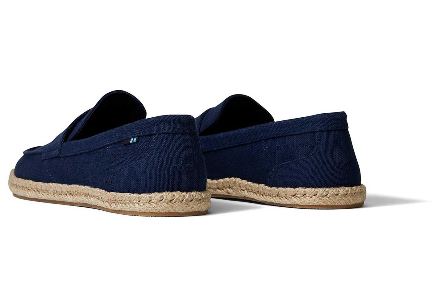 Toms Espadryle Męskie Granatowe - Stanford - 12JYWAXRO